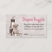 Future Golfer Golf Girl Babyduschmaschine Windelwa Begleitkarte (Vorderseite)