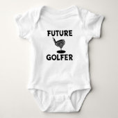 Future Golfer lustiges Sprichwort Baby Shirt (Vorderseite)