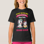 Future Grande Soeur Bêtises Annonce Grossesse T-Shirt (Vorderseite)