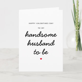 Future Handsome Husband Fiancé Valentinstag Karte