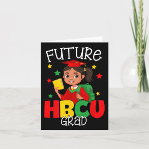 Future Hbcu Abschluss Afrikanisches Schwarzes Mädc Karte