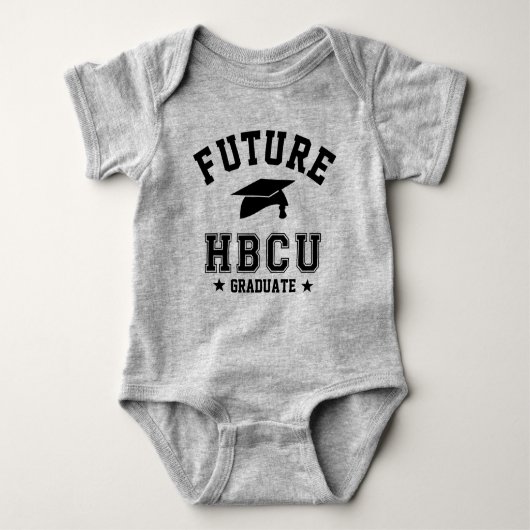 Future HBCU Abschluss Black African Student Baby Strampler (Vorderseite)