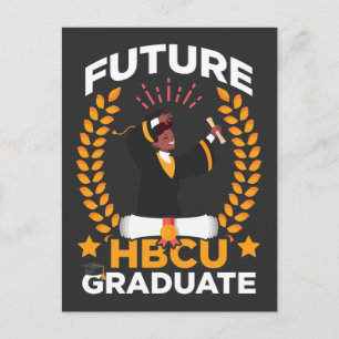 Future HBCU Abschluss Black African Student Postkarte
