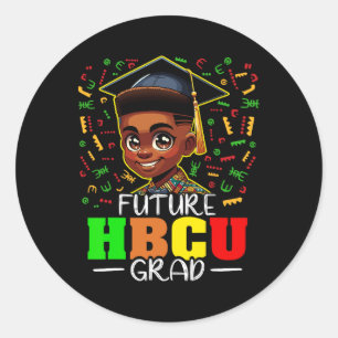 Future Hbcu Abschluss Black Boy Grad Hbcu Runder Aufkleber