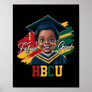 Future Hbcu Grad Black Boys Kinder Abschluss Hbcu  Poster