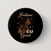 Future Hbcu Grad Black History Month Boy Graduatio Button (Vorderseite)