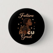 Future Hbcu Grad Black History Month Boy Graduatio Button (Vorderseite)