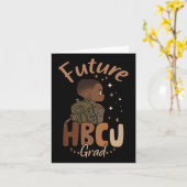Future Hbcu Grad Black History Month Boy Graduatio Karte (Gelbe Blume)