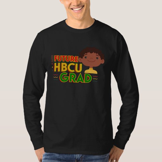 Future HBCU Grad Cute Boy African American Black H T-Shirt (Vorderseite)
