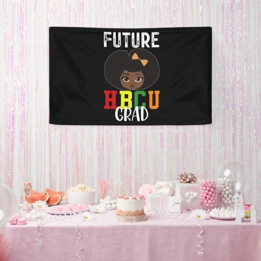 Future HBCU Grad Girl Abschluss Black Uni Banner (Party)