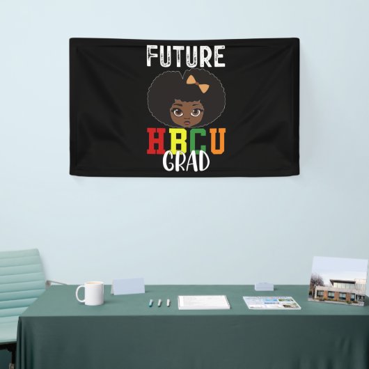 Future HBCU Grad Girl Abschluss Black Uni Banner (Messeveranstaltung)