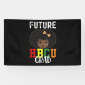Future HBCU Grad Girl Abschluss Black Uni Banner (Horizontal)