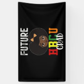 Future HBCU Grad Girl Abschluss Black Uni Banner (Vertikal)