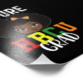 Future HBCU Grad Girl Abschluss Black Uni Fotodruck (Ecke)