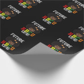 Future HBCU Grad Girl Abschluss Black Uni Geschenkpapier (Ecke)