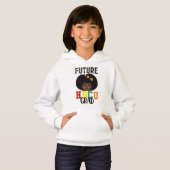 Future HBCU Grad Girl Abschluss Black Uni Hoodie (Vorne ganz)