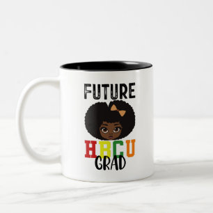 Future HBCU Grad Girl Abschluss Black Uni Zweifarbige Tasse