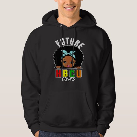 Future Hbcu Grad Girl Abschluss Historisch Blac Hoodie (Vorderseite)