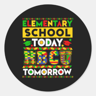 Future Hbcu Grad Grundschule Heute Hbcu Tomo Runder Aufkleber