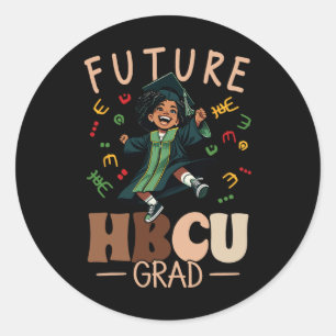 Future Hbcu Grad History Black Abschluss Hbcu Runder Aufkleber
