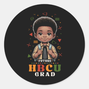 Future Hbcu Grad History Black Boy Abschluss Hbcu Runder Aufkleber