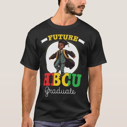 Future HBCU Grad History Black College Youth Black T-Shirt (Vorderseite)