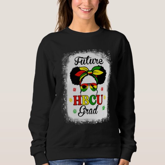 Future Hbcu Grad Kids Girl Black Uni Bekleidung Sweatshirt (Vorderseite)