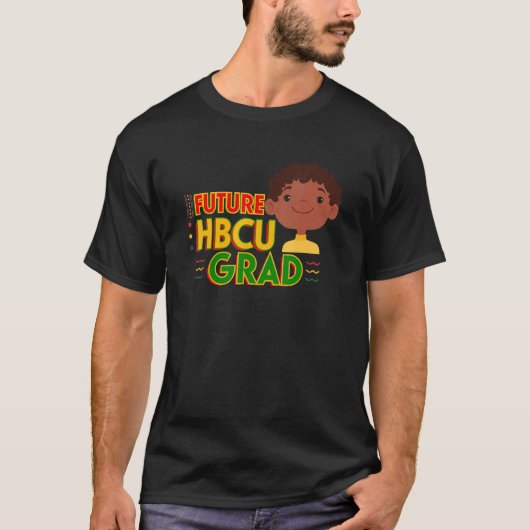 Future Hbcu Grad Niedlich Boy American Black H T-Shirt (Vorderseite)