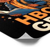 Future Hbcu Graduate Afro Black Boy College Gradua Poster (Ecke)