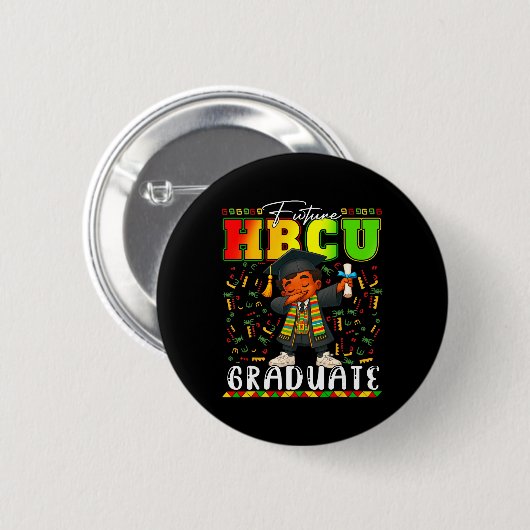 Future Hbcu Graduate Black History Month College B Button (Vorne & Hinten)