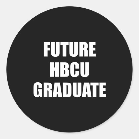 Future Hbcu Graduate Sticker (Vorderseite)