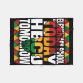 Future Hbcu Uni Grundschule Heute Hbcu T Fleecedecke (Vorderseite (Horizontal))