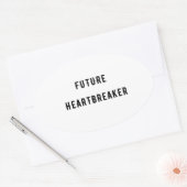 Future Heartbreaker Ovaler Aufkleber (Umschlag)