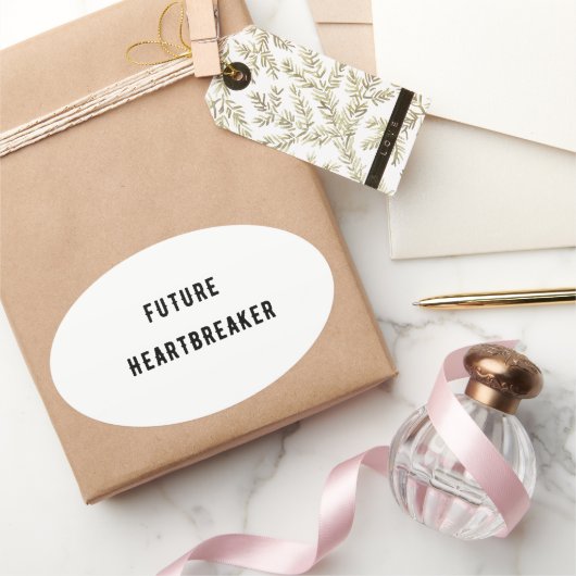Future Heartbreaker Ovaler Aufkleber (Schenken)