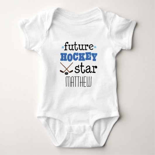 Future Hockey Star Personalisiert Kids T - Shirt (Vorderseite)