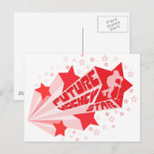 Future Hockey Star Postkarte (Vorne/Hinten)
