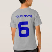 Future Hockey Star T - Shirt mit Name & Nummer (Rückseite)