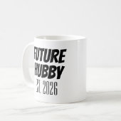Future Hubby Est. 2024 Just Married New Husband Kaffeetasse (Vorderseite Links)