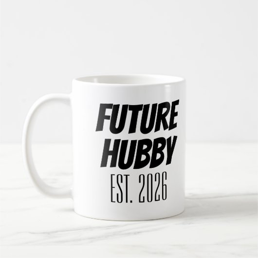 Future Hubby Est. 2024 Just Married New Husband Kaffeetasse (Links)