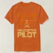 Future Hubschrauber Pilot Geschenk T-Shirt (Design vorne)