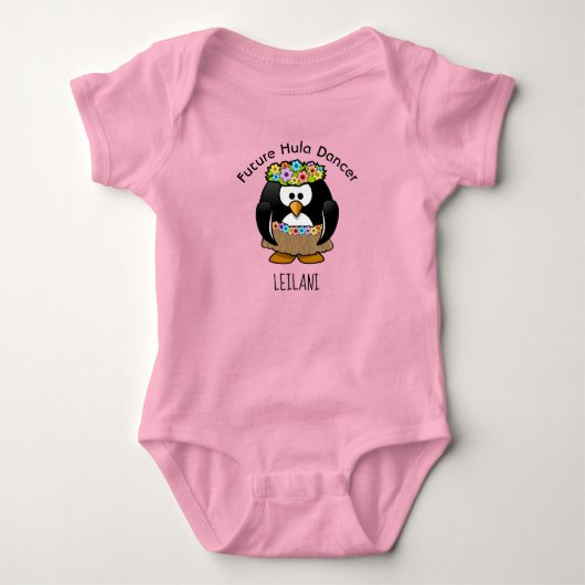 Future Hula Dancer Baby Bodysuit Strampler (Vorderseite)