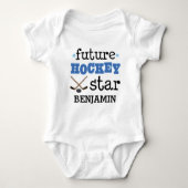 Future Ice Hockey Star Personalisiert Kids T - Shi Baby Strampler (Vorderseite)