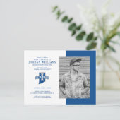 Future Indiana Staat Graduate Ankündigungspostkarte (Stehend Vorderseite)