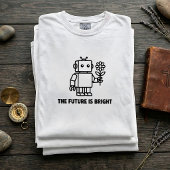 Future Is Bright Tech Unisex Grafik T-Shirt