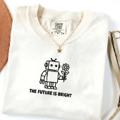 Future Is Bright Tech Unisex Grafik T-Shirt