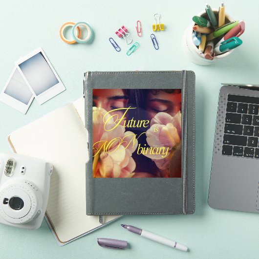 Future is Non-binary Floral Sticker (iPad Hülle)