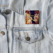 Future is Non-binary Floral Sticker Button (Beispiel)