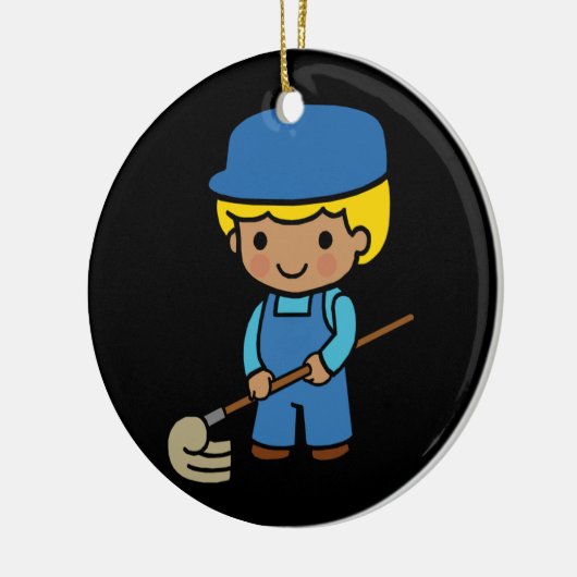 Future Janitor Keramikornament (Links)