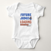 Future Judge Loading Funny Personalisiert Unisex Baby Strampler (Vorderseite)