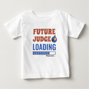 Future Judge Loading Funny Personalisiert Unisex Baby T-shirt